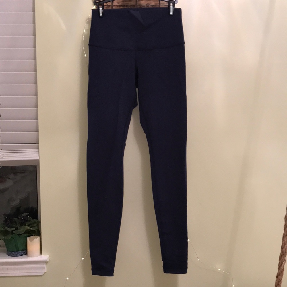 Navy blue full length lululemon leggings like new
